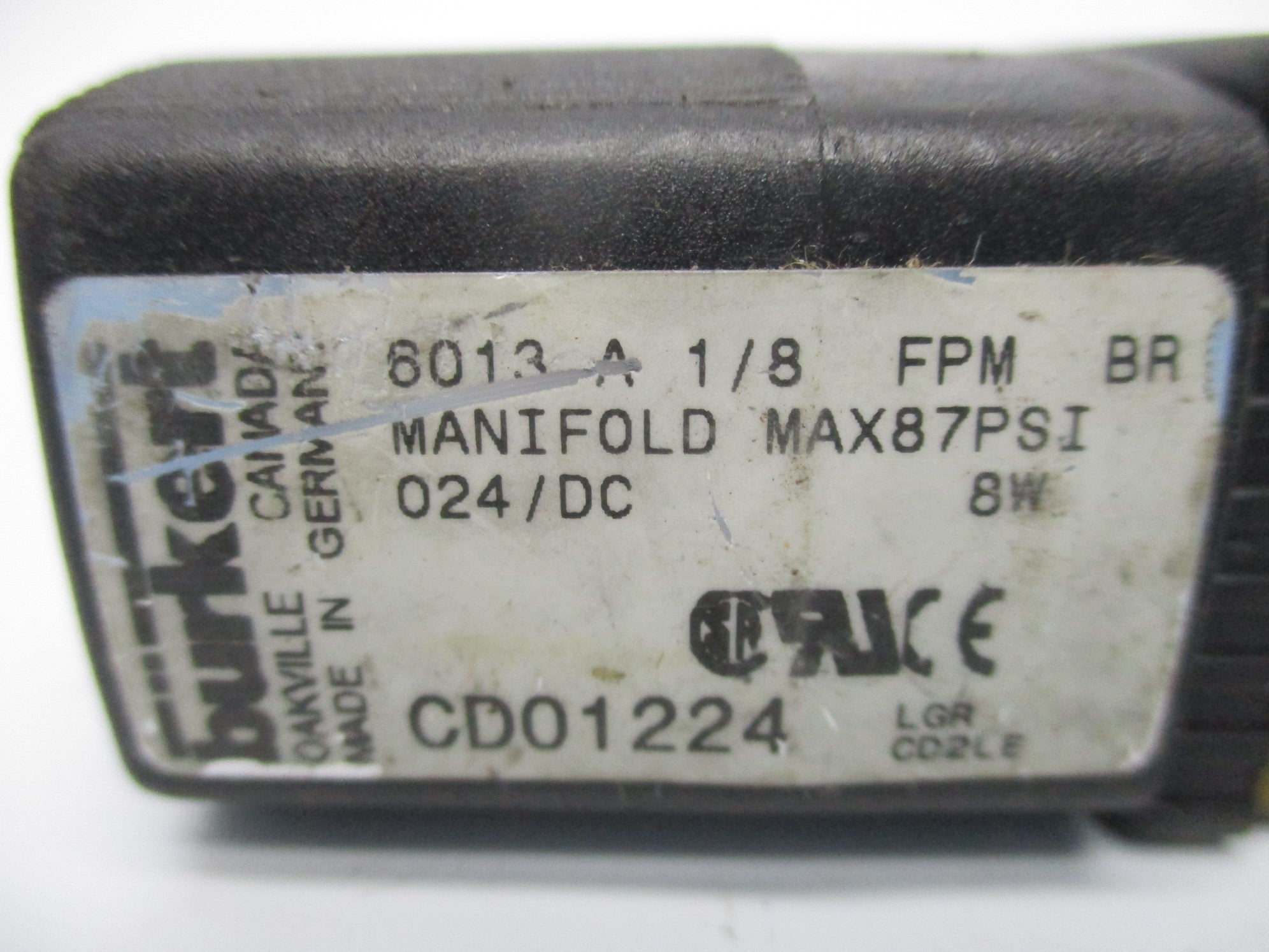 BURKERT CD01124 24VDC 87PSI UNMP