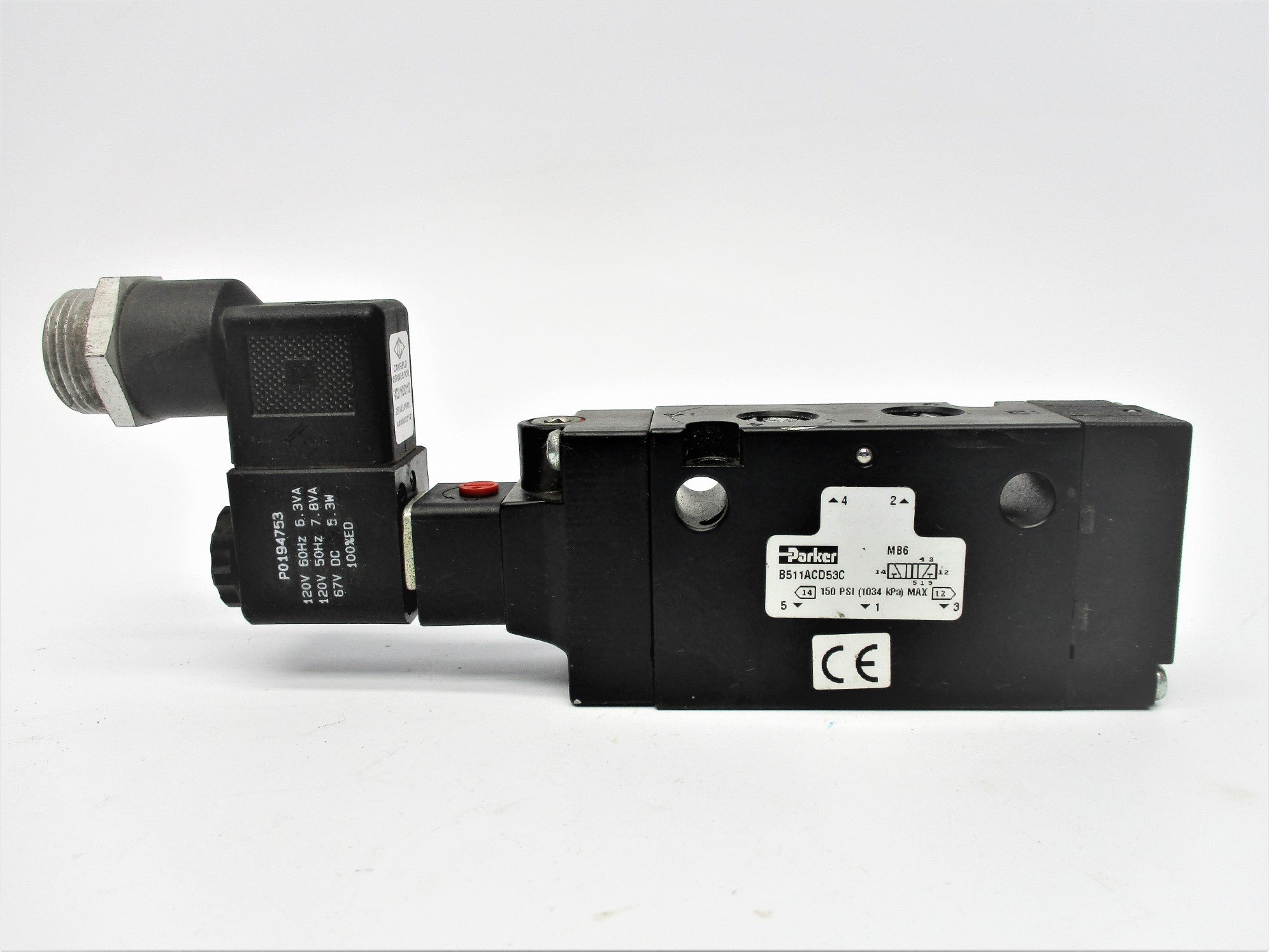 PARKER B511ACD53C 120V 150PSI UNMP