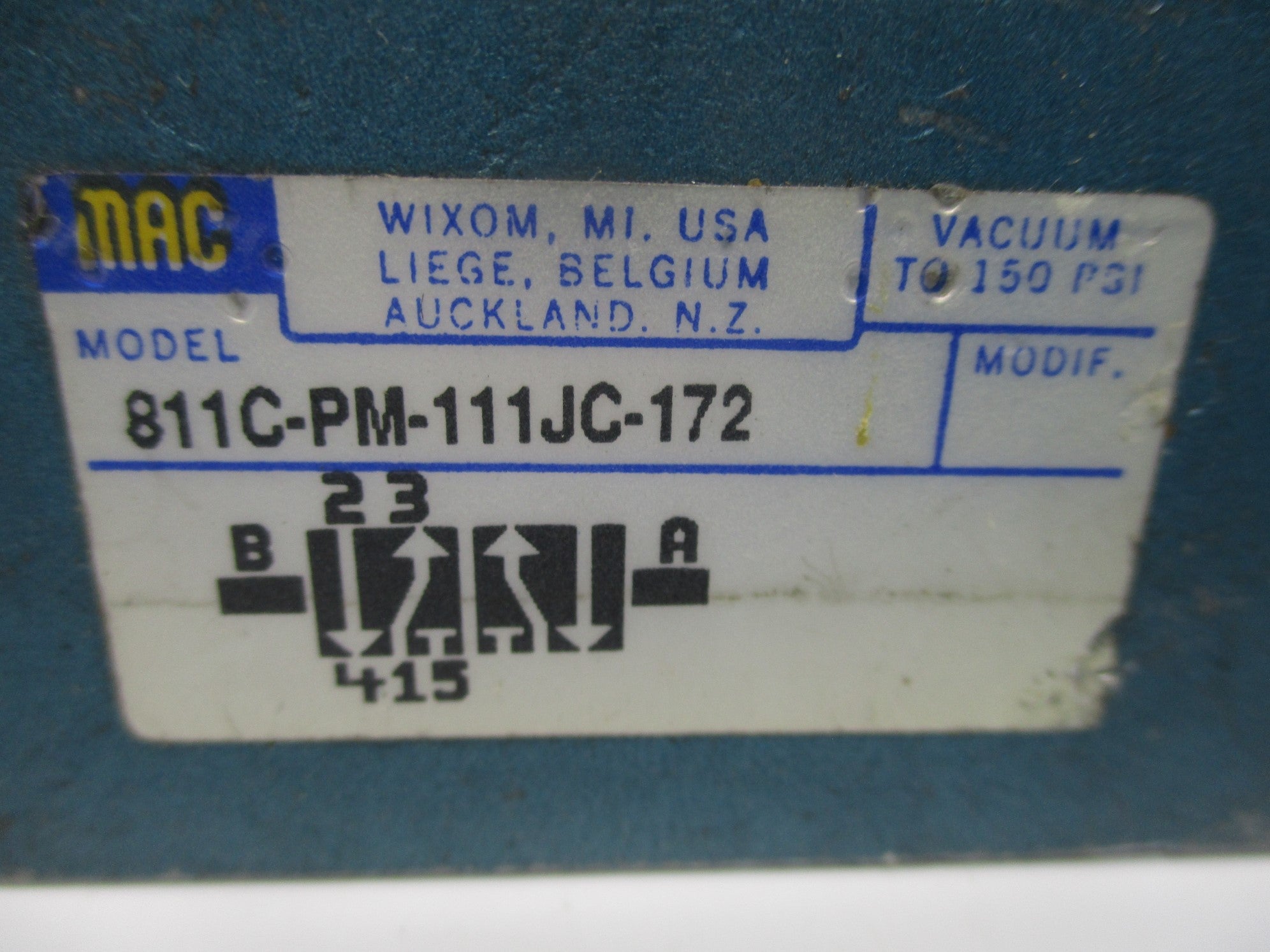 MAC 811C-PM-111JC-172 120V 150PI UNMP
