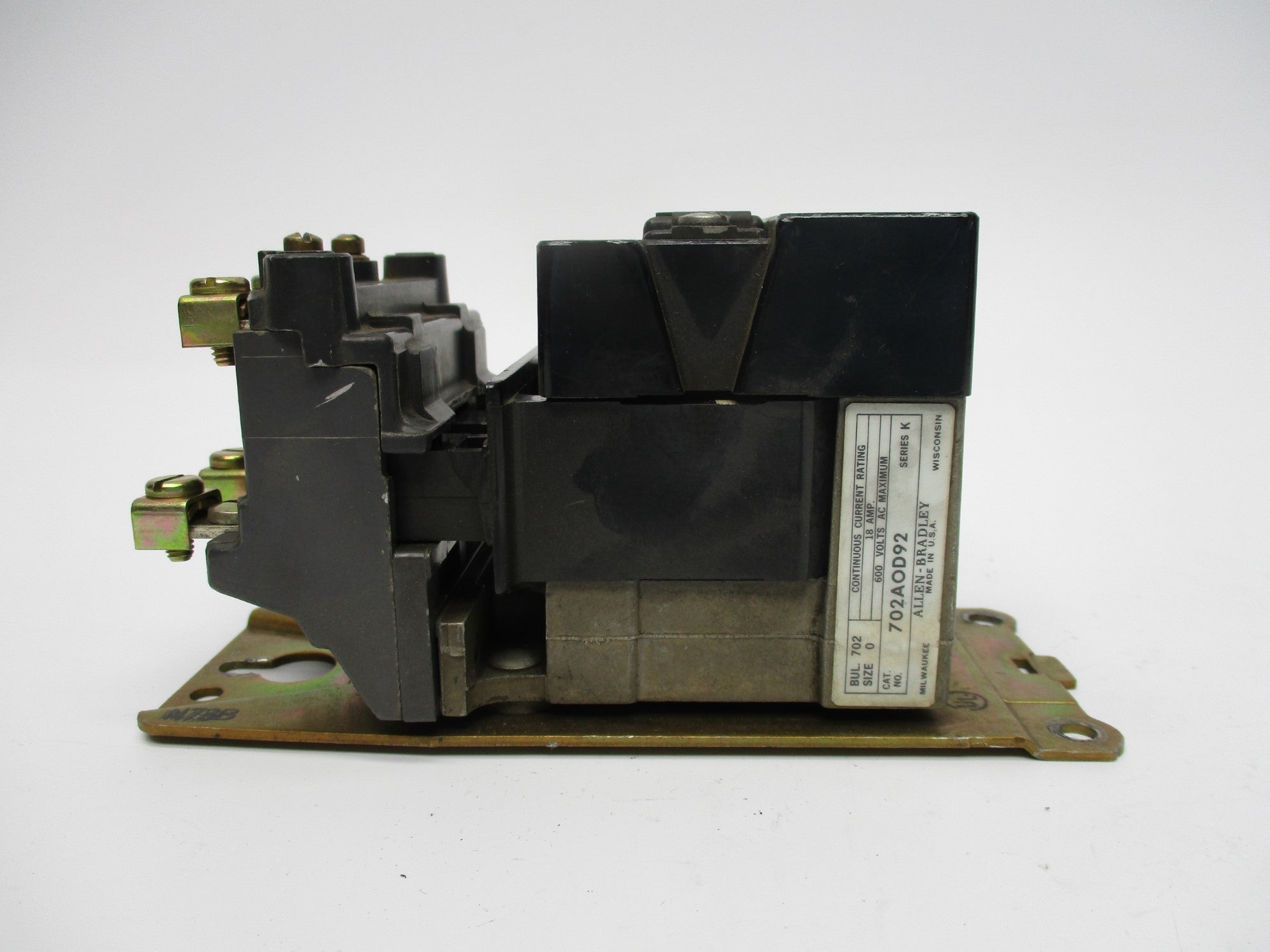 ALLEN BRADLEY 702-AOD92 SER. K 120V UNMP