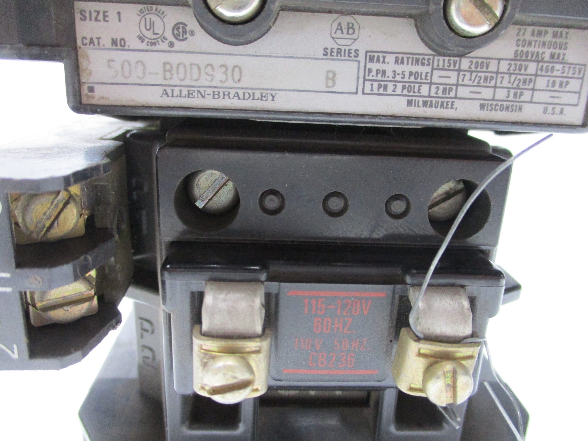 INDUSTRIAL SPARE PART 500-BOD930 SER. B UNMP