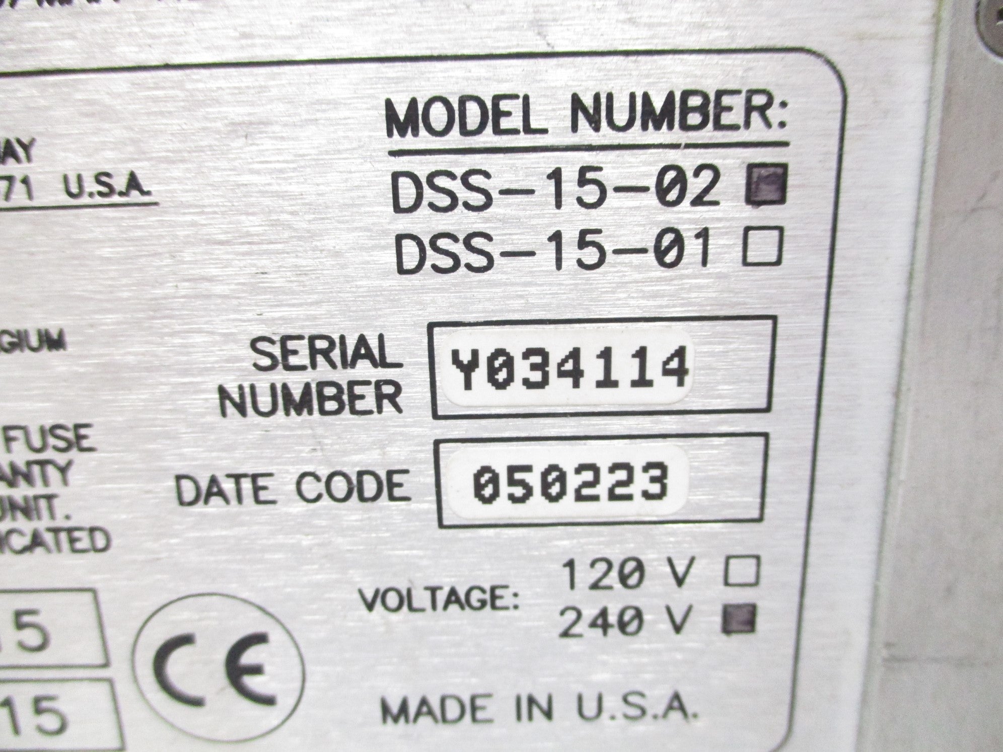DME DSS-15-02 UNMP