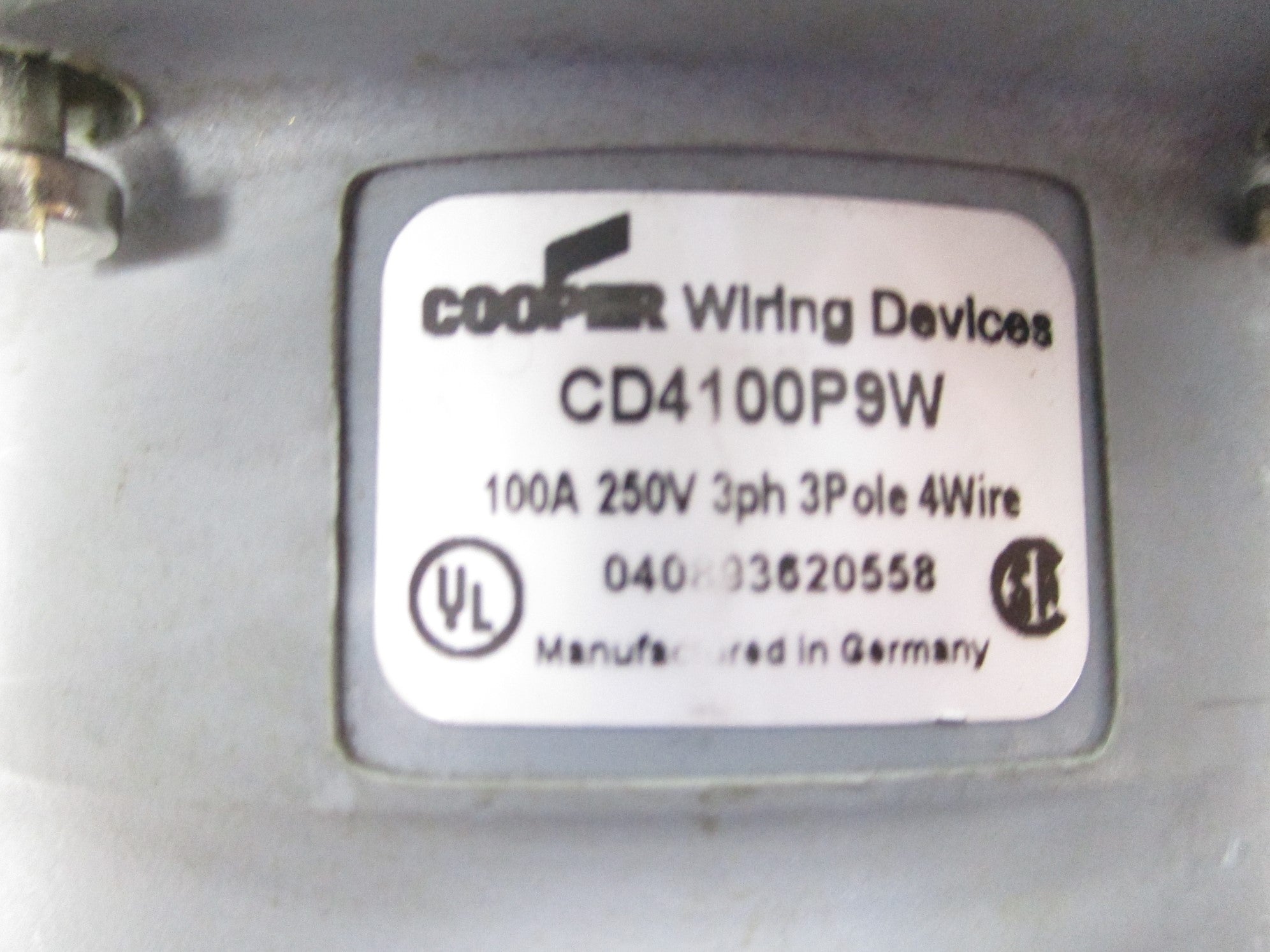 COOPER CD4100P9W UNMP