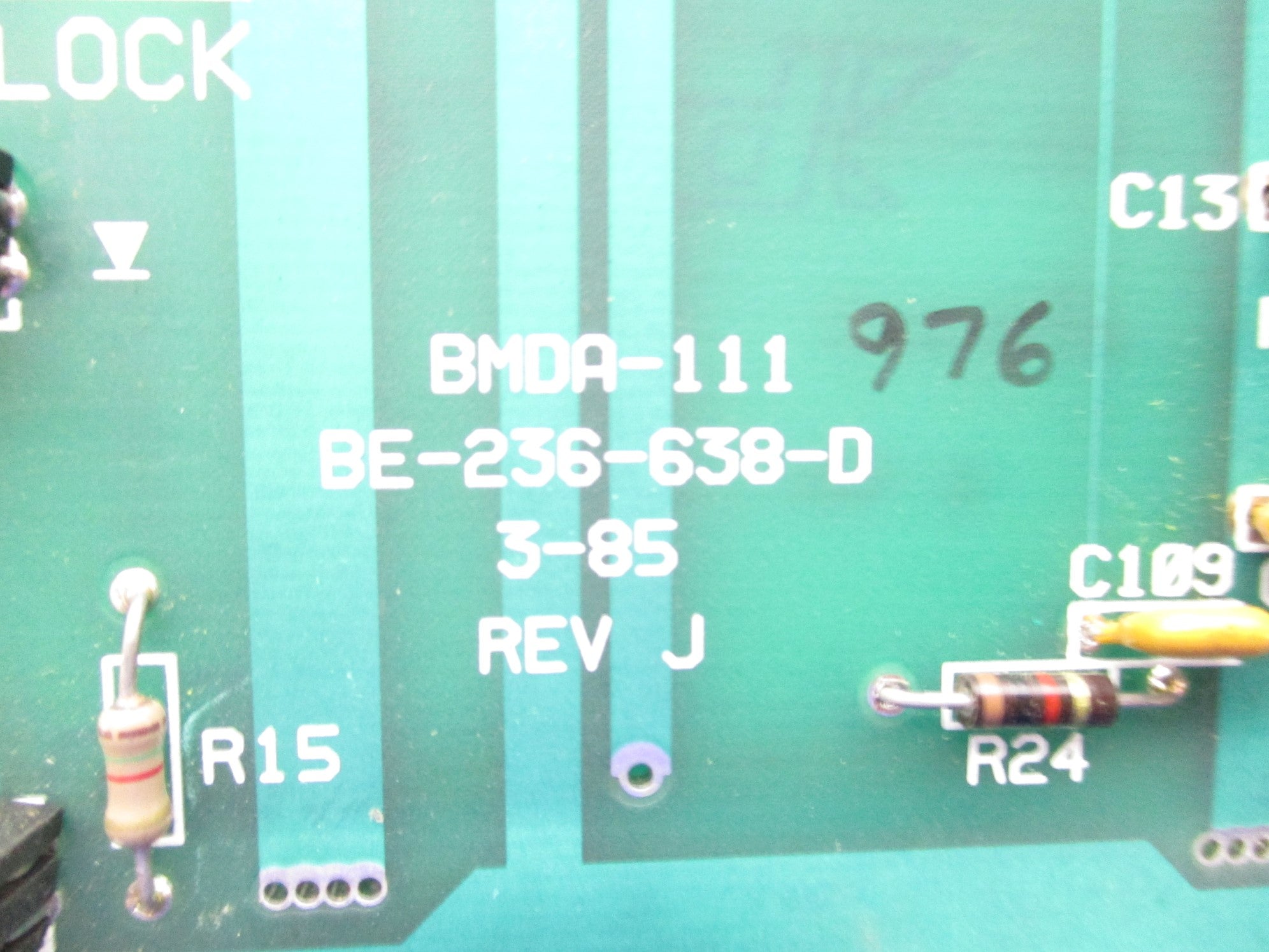 BALANCE ENGINEERING BMDA-111 BE-236-638-D REV. J UNMP