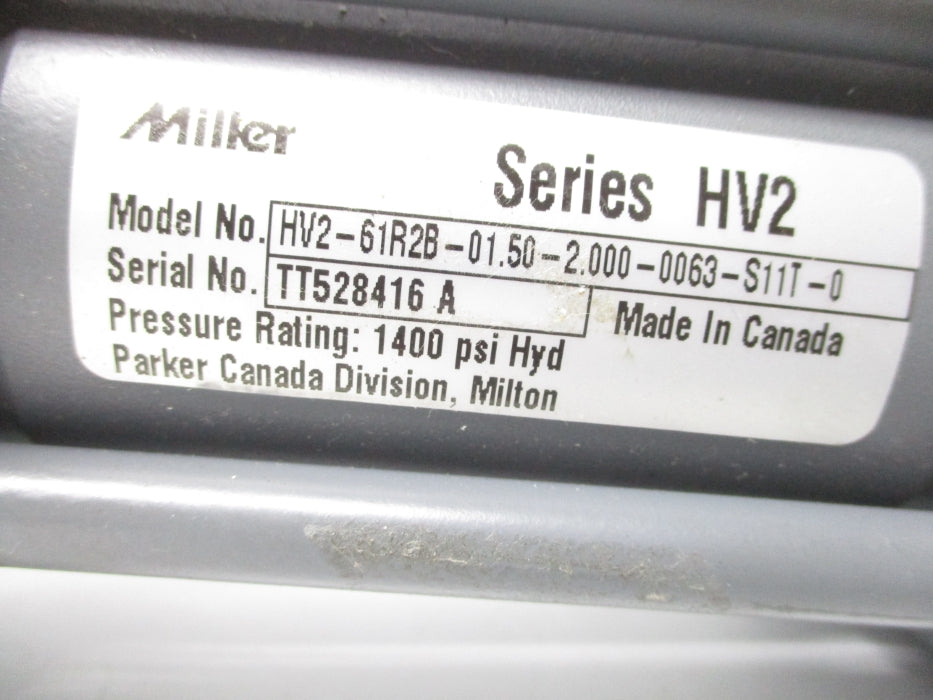 MILLER HV2-61R2B-01.50-2.000-0063-S11T-0 1400PSI (AS PICTURED) NSNP