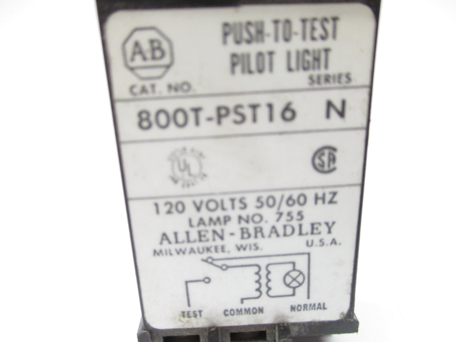ALLEN BRADLEY 800T-PST16 SER. N UNMP