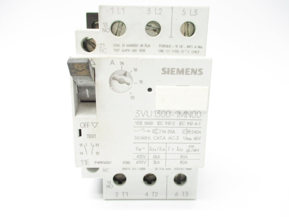 SIEMENS 3VU1300-1MN00 UNMP