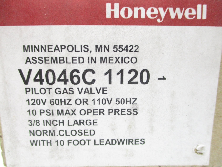 HONEYWELL V4046C1120 10PSI 120V NSMP