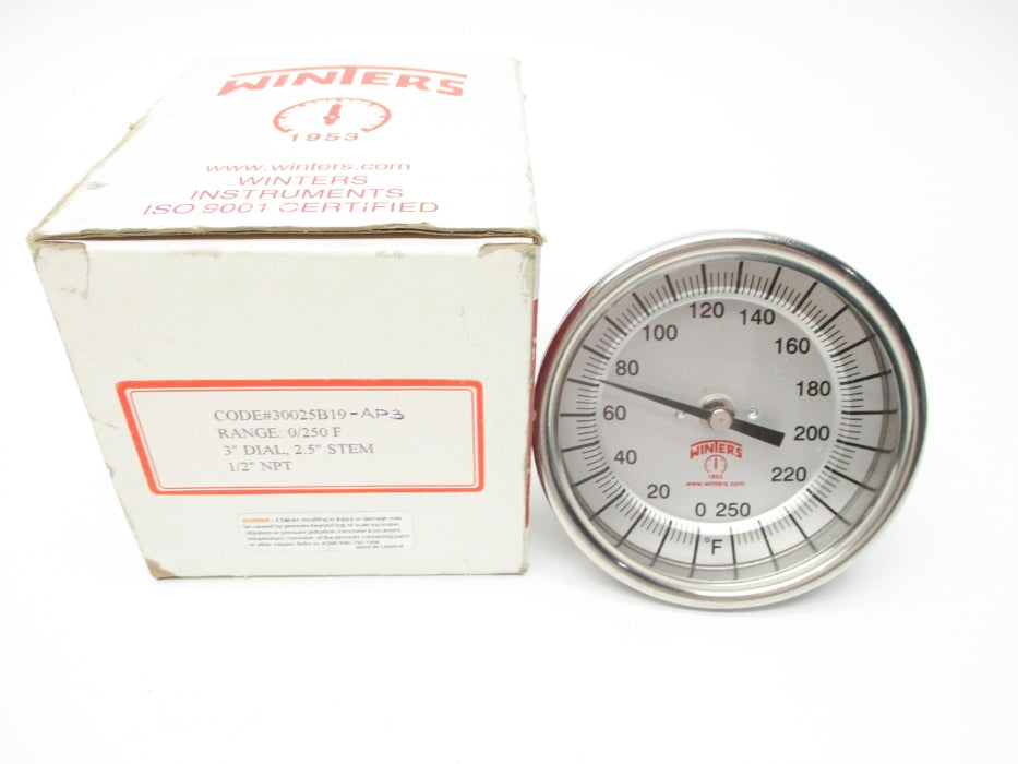 WINTERS 30025B19-AP3 0-250F NSMP