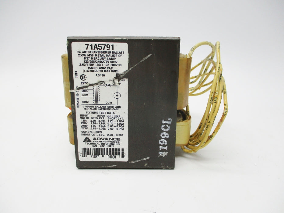 ADVANCE 71A5791 (AS PICTURED) NSNP