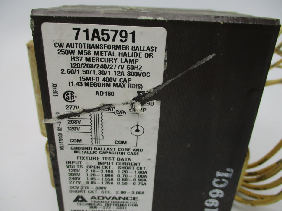 ADVANCE 71A5791 (AS PICTURED) NSNP
