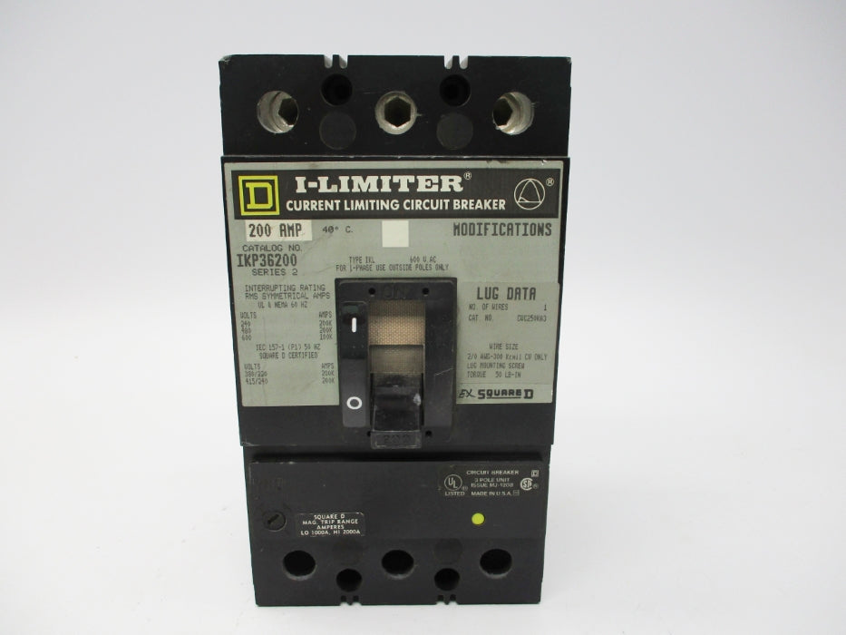 SQUARE D IKP36200 SER. 2 200A 600VAC NSNP