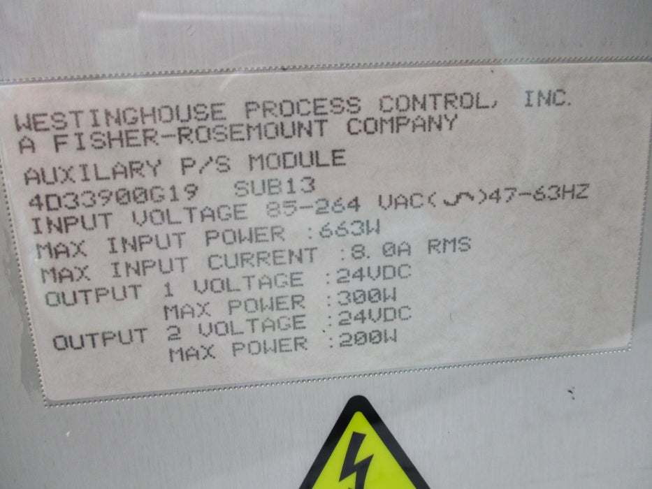 WESTINGHOUSE 4D33900G19 NSNP