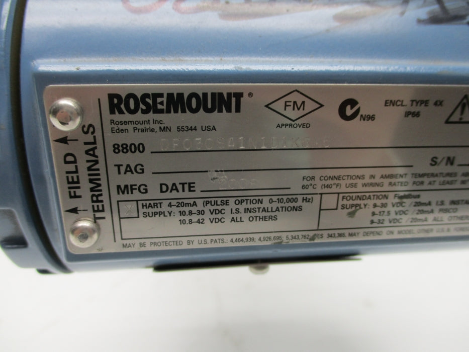ROSEMOUNT 8800DF03SA1N1D1K5M5 NSNP