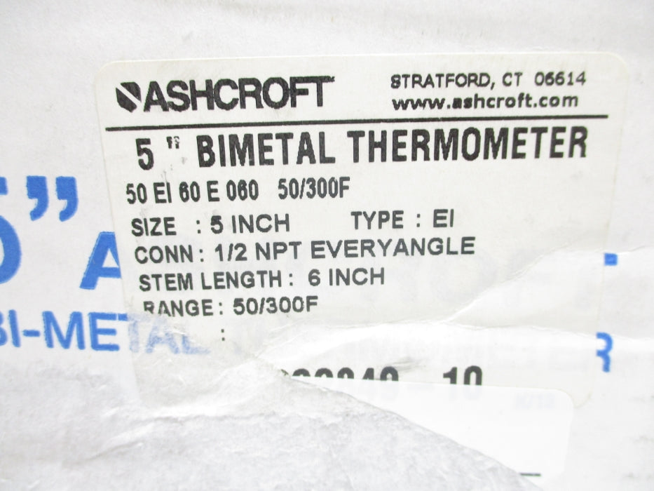 ASHCROFT 50EI60E06050/300F 50-300F NSMP