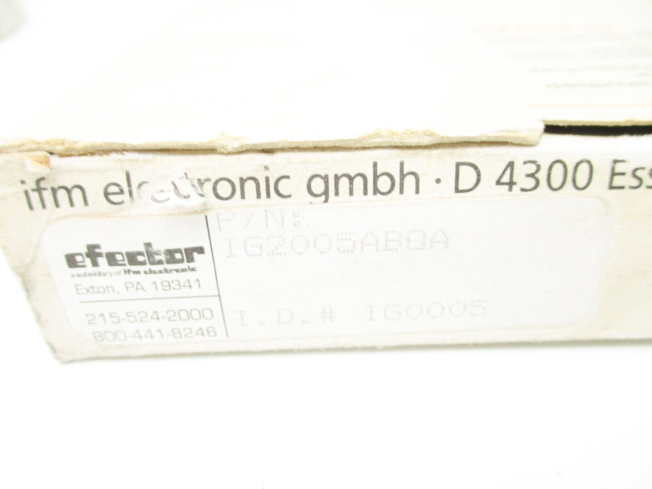IFM EFECTOR IG0005 IG2005ABOA NSMP
