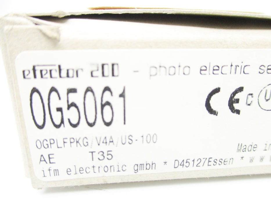 IFM EFECTOR OG5061 OGPLFPKG/V4A/US-100 NSMP