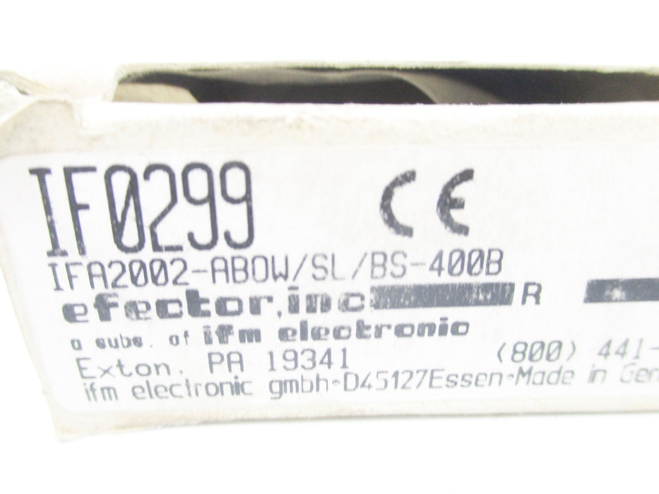 IFM EFECTOR IFA2002-ABOW/SL/BS-400B IF0299 250V NSMP