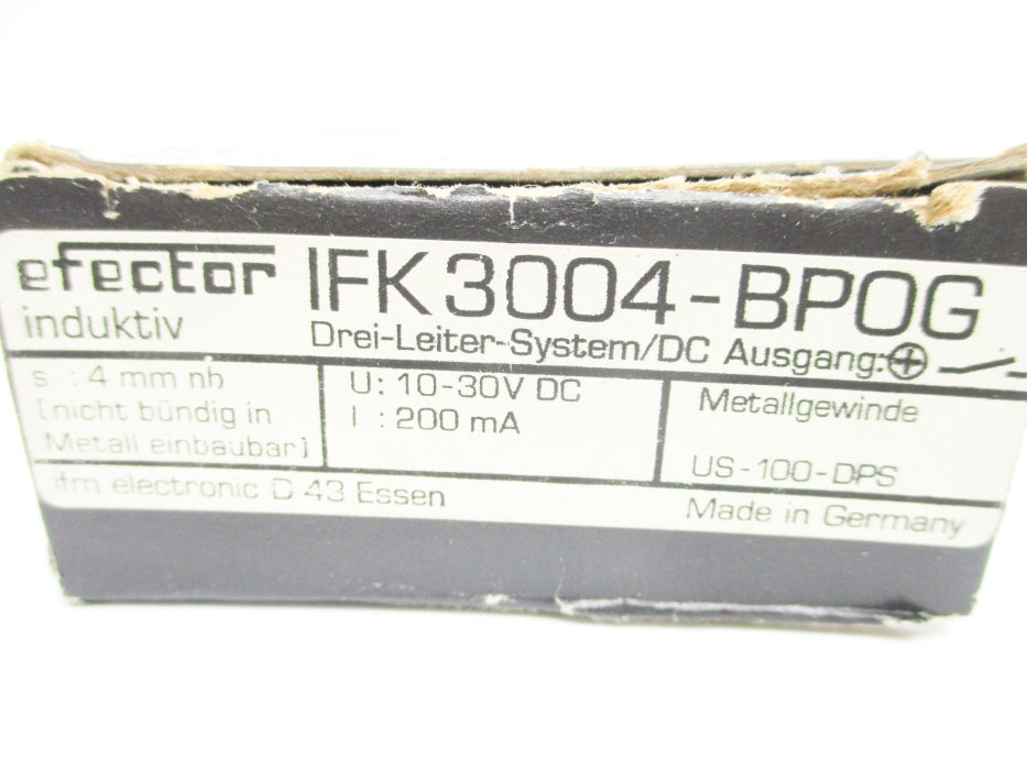 IFM EFECTOR IFK3004-BPOG 10-30VDC NSMP