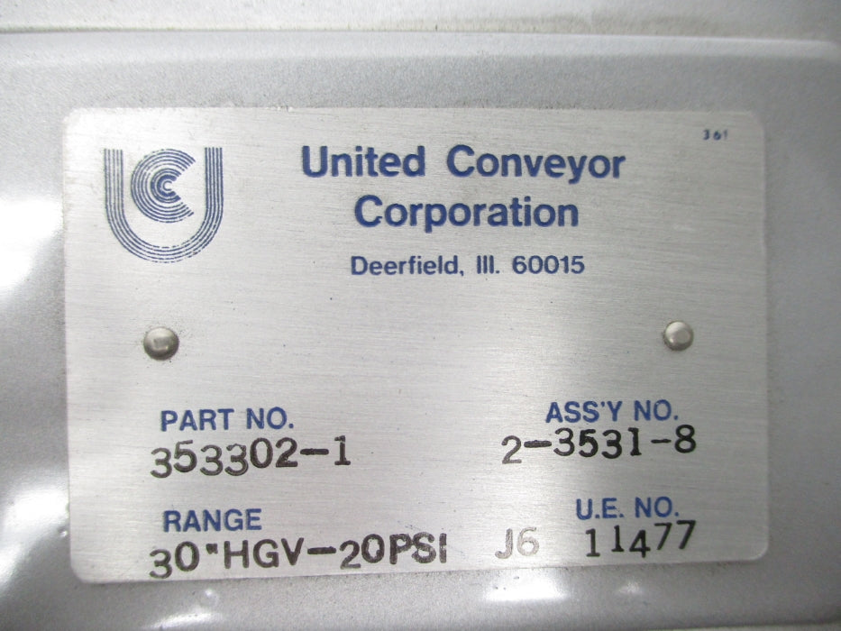 UNITED CONVEYOR 353302-1 20PSI UNMP