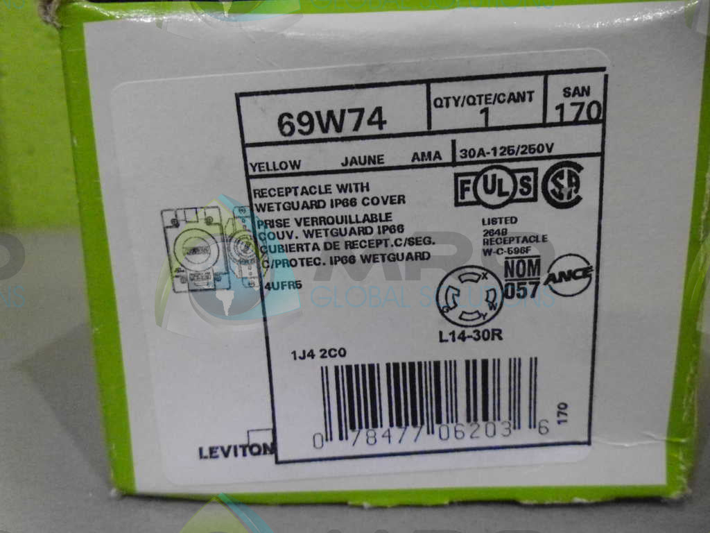 LEVITON 69W74 RECEPTACLE *NEW IN BOX*
