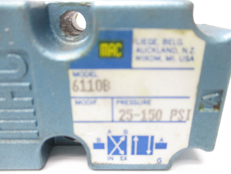 MAC 6110B 25-150PSI UNMP