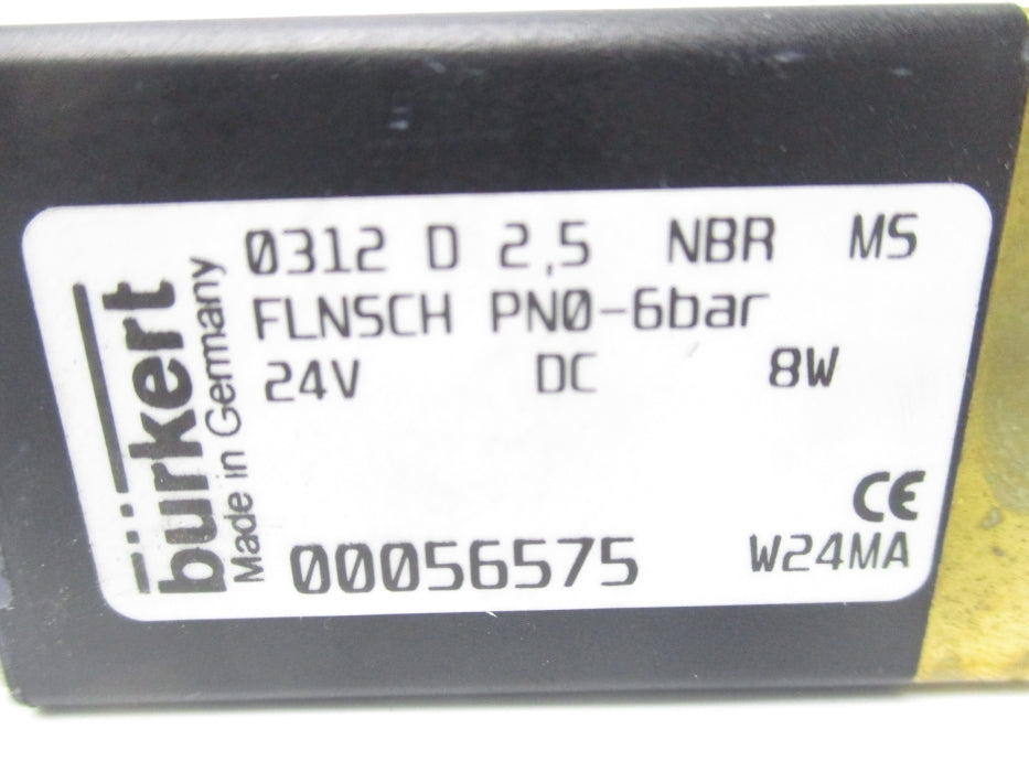 BURKERT 0312D2.5NBRMS 24VDC NSNP