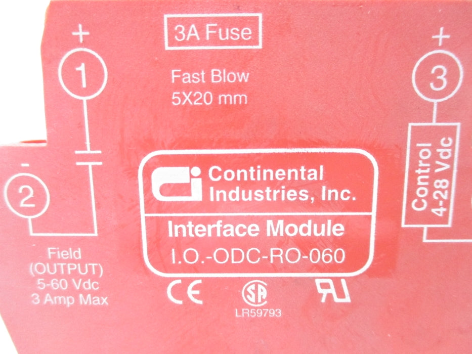 CONTINENTAL INDUSTRIES I.O-ODC-RO-060 NSNP