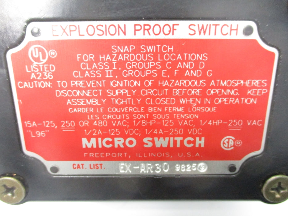 MICRO SWITCH EX-AR30 UNMP