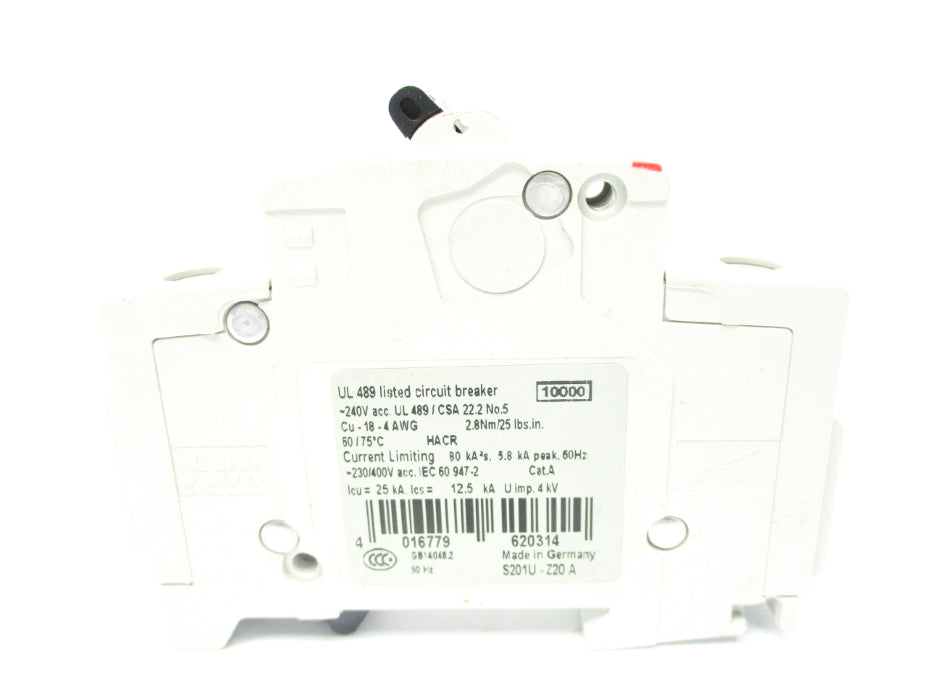 ABB S201U 20A 240V NSNP
