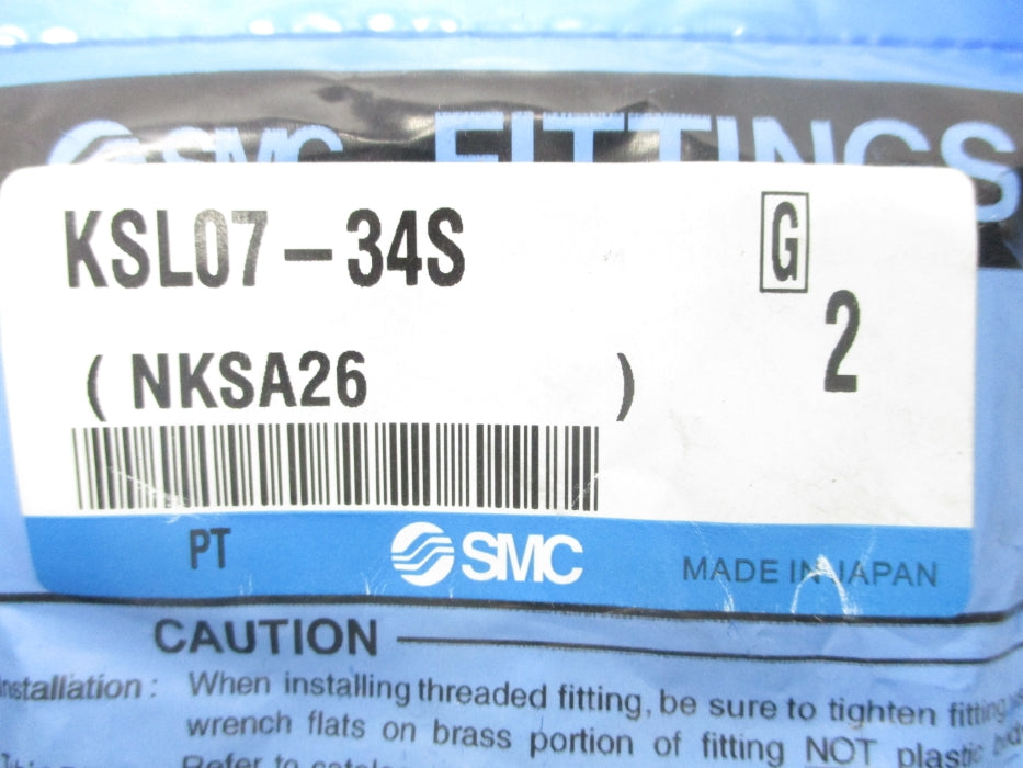 SMC KSL077-34S (PKG OF 2) NSMP