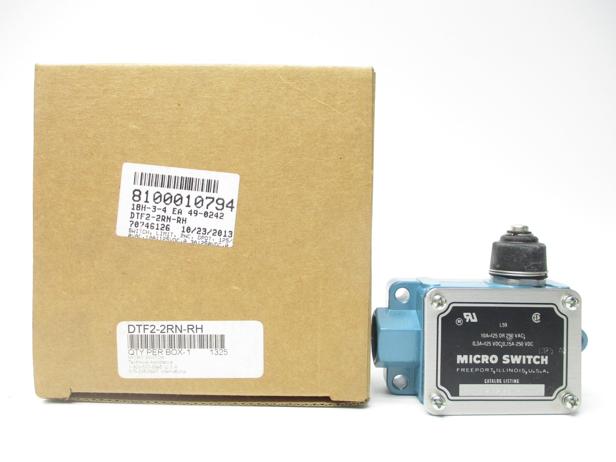 MICRO SWITCH DTF2-2RN-RH NSMP