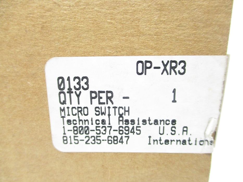 MICROSWITCH OP-XR3 NSMP