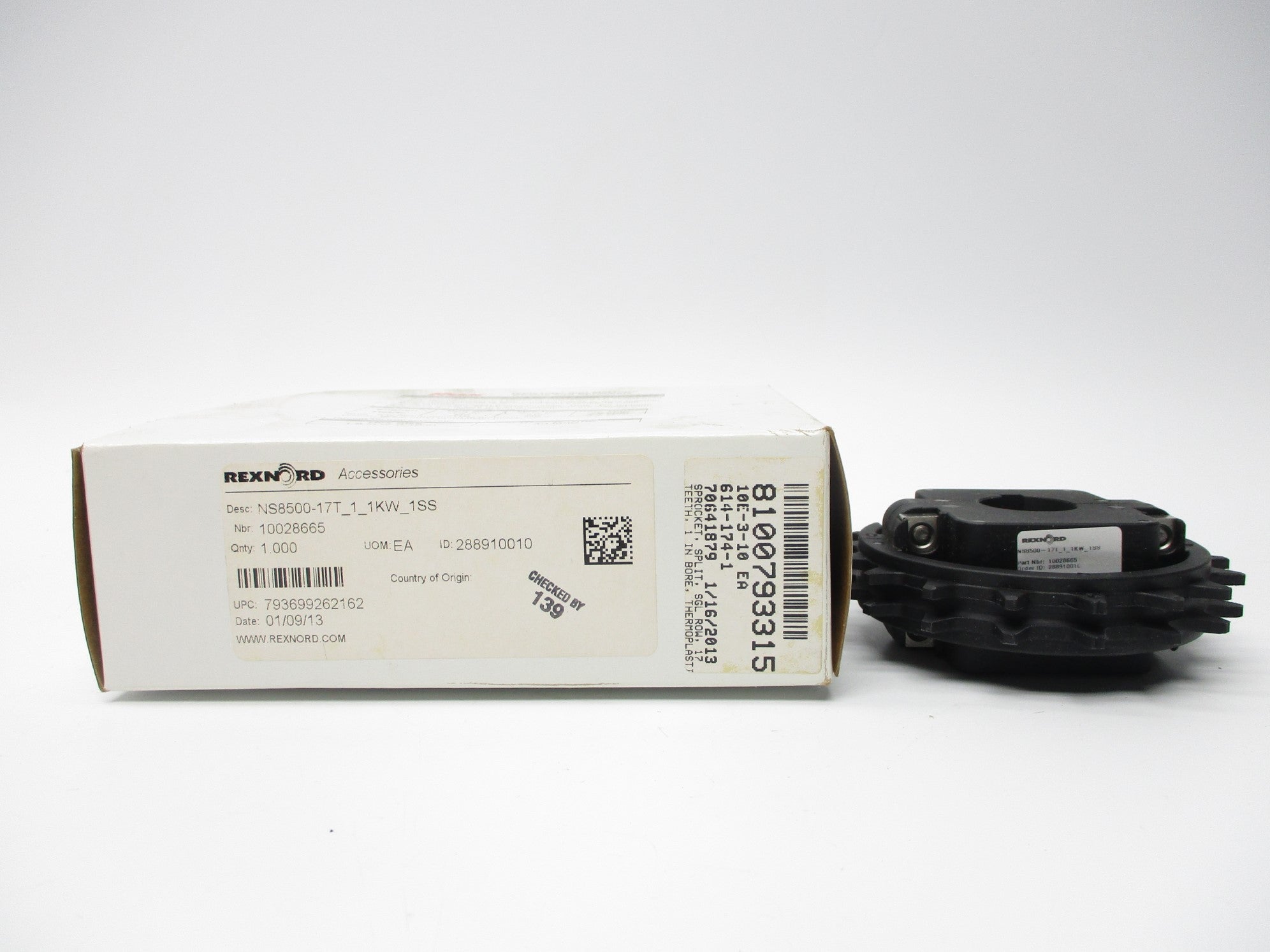 REXNORD NS8500-17T_1_1KW_1SS NSMP