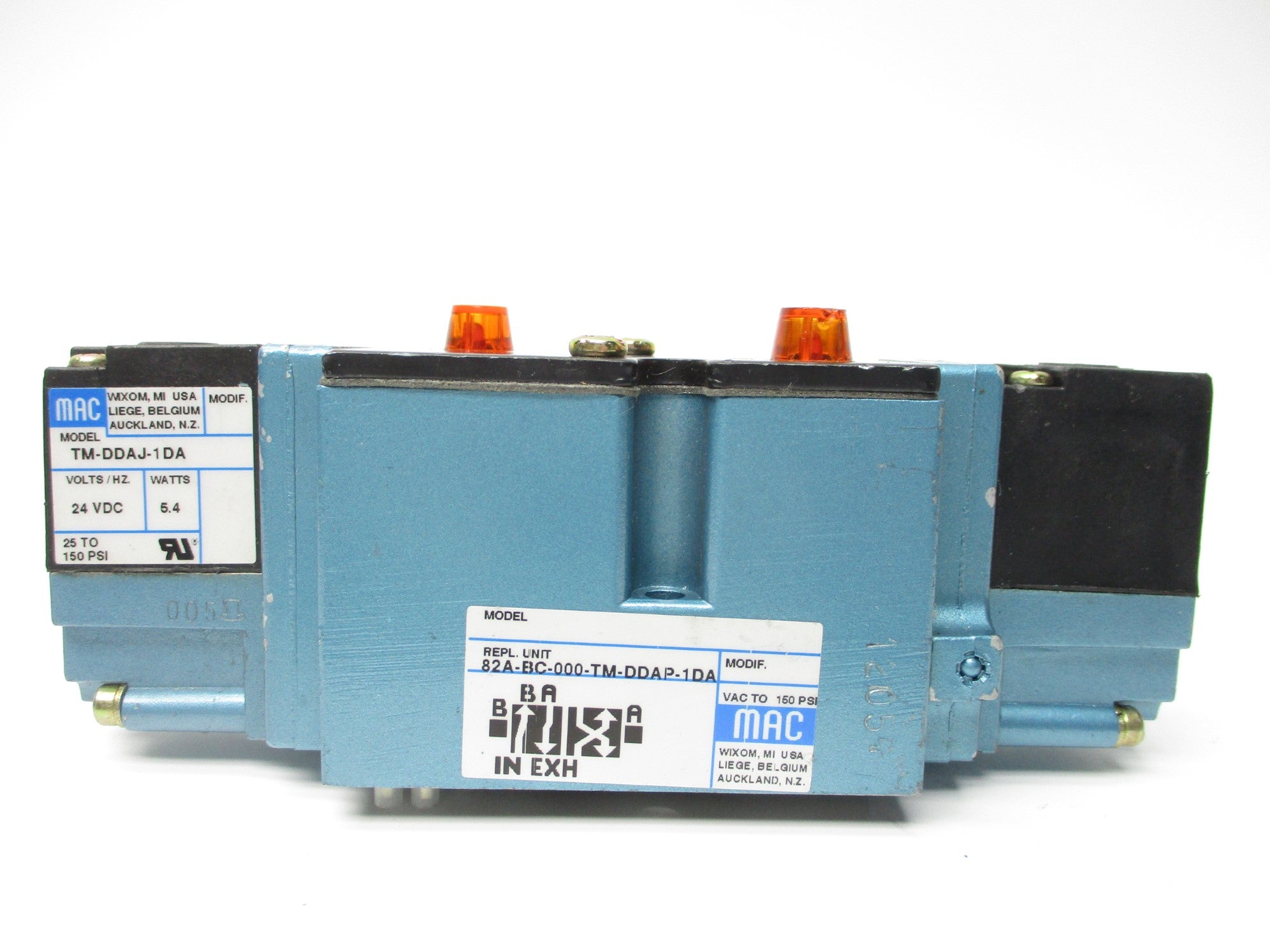 MAC 82A-BC-000-TM-DDAP-1DA 24VDC 150PSI NSNP