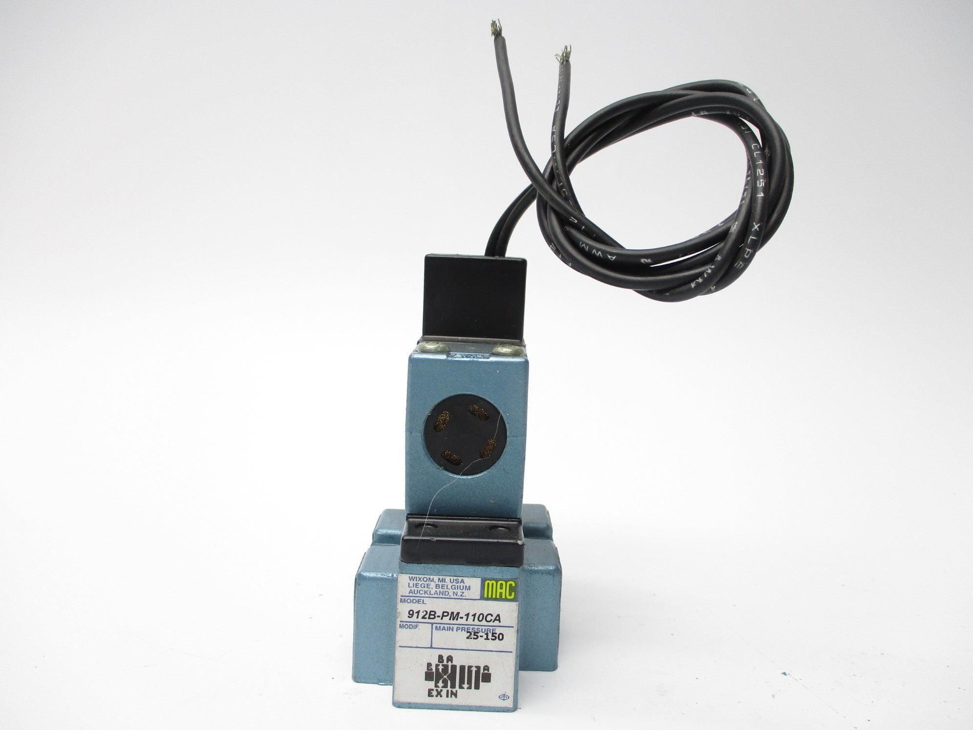 MAC 912B-PM-110CA 120V 150PSI UNMP