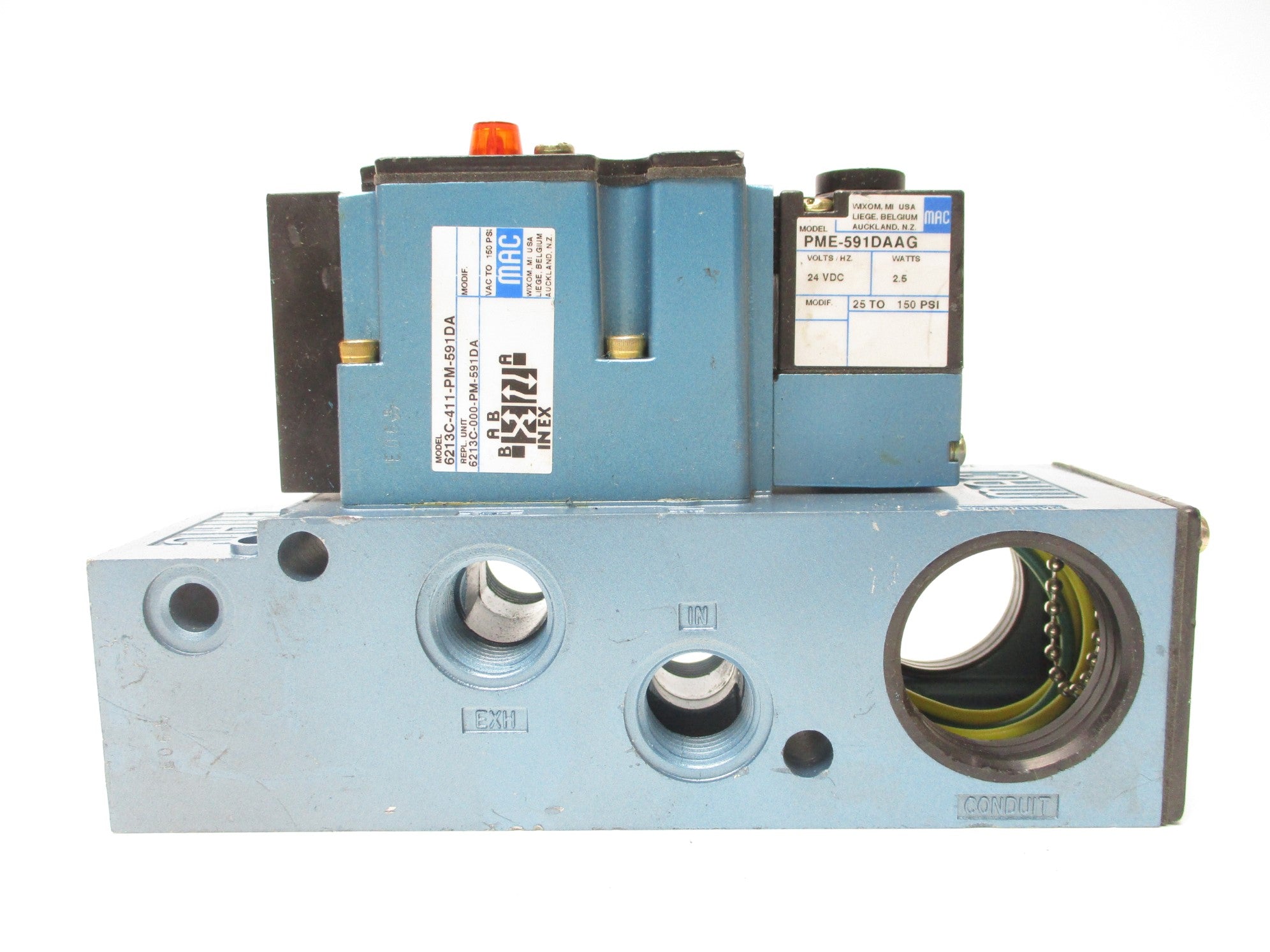 MAC 6213C-411-PM-591DA 24VDC 150PSI UNMP