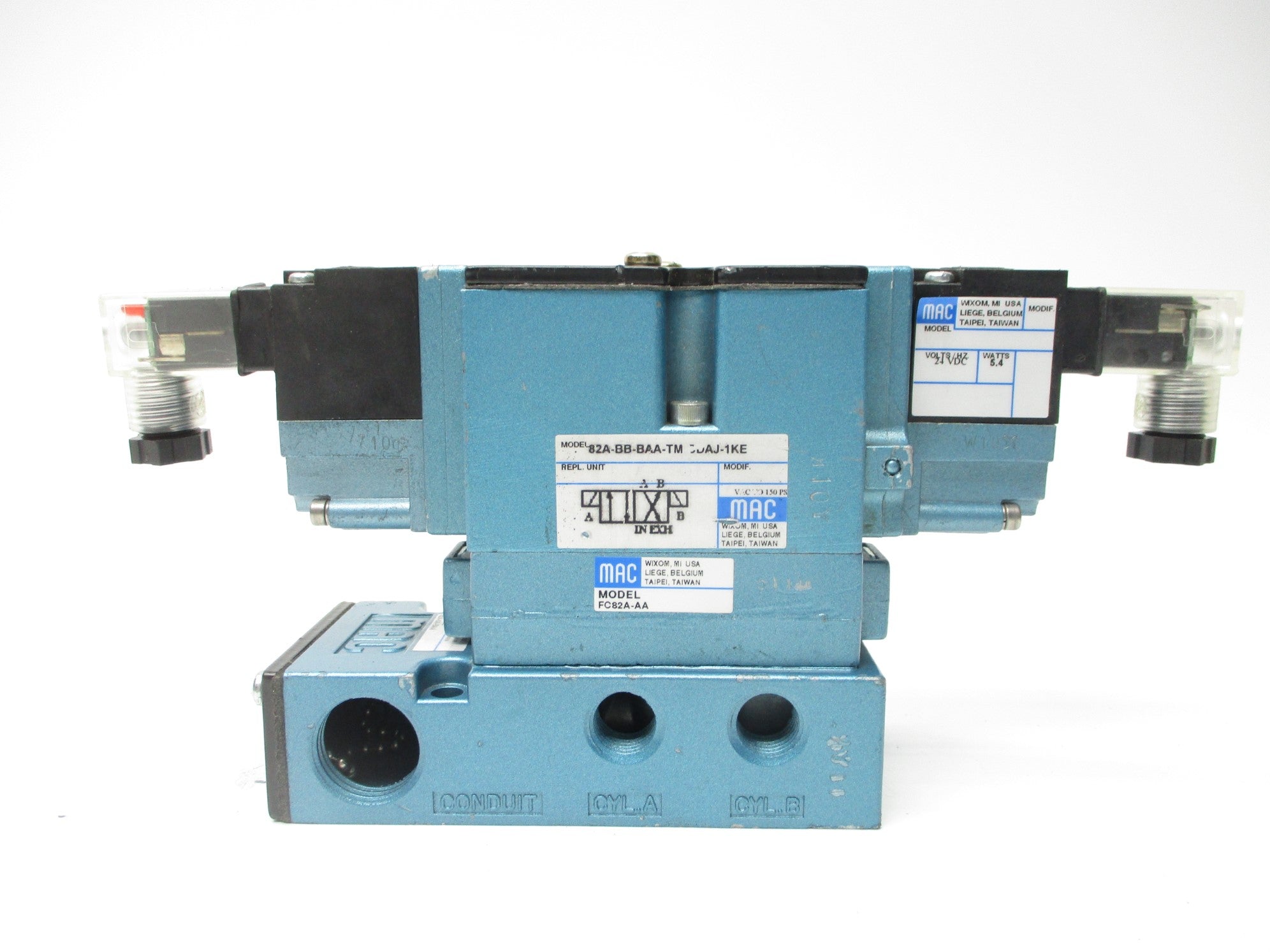 MAC 82A-BB-BAA-TM-DDAJ-1KE 24VDC 150PSI UNMP