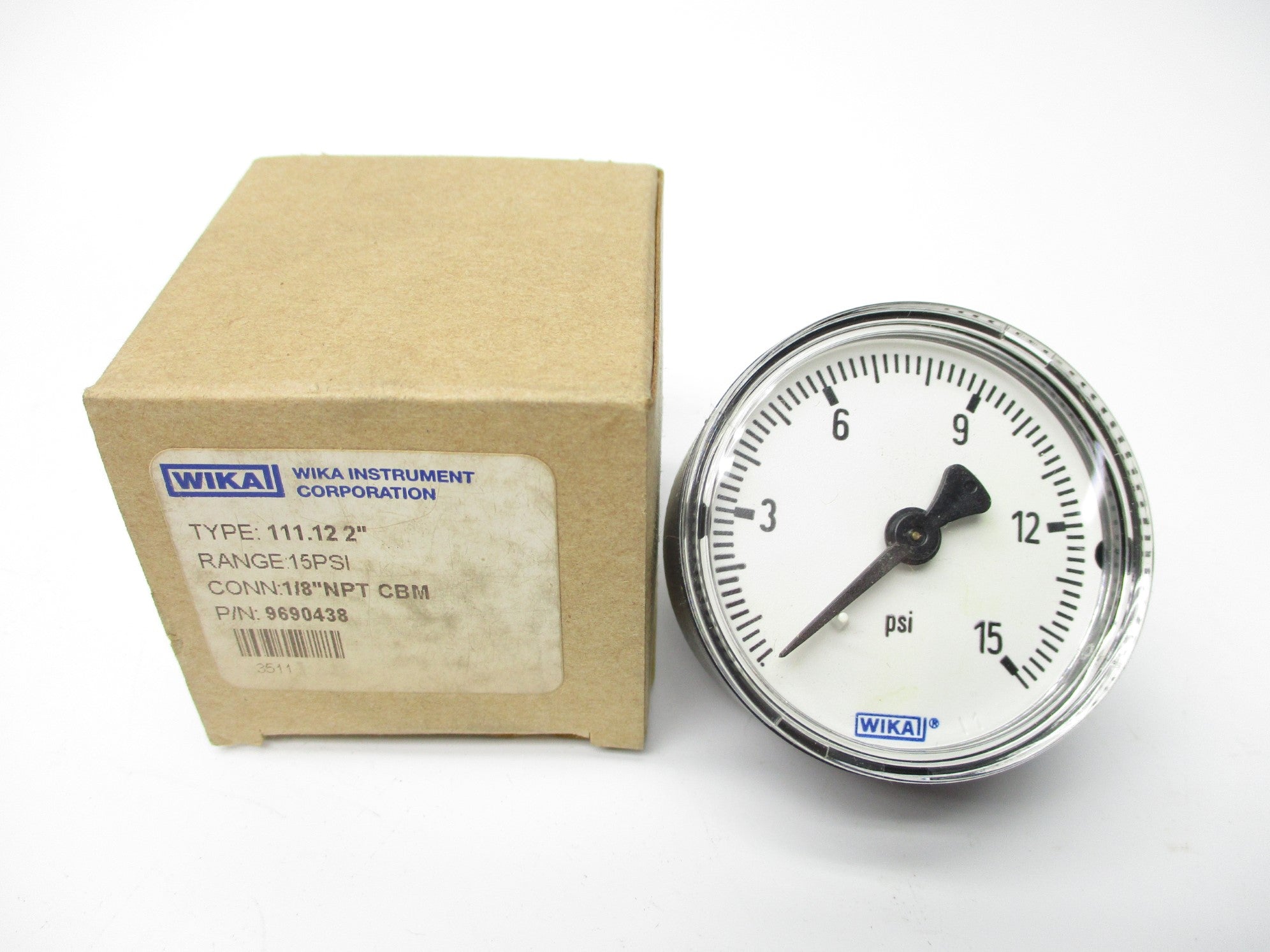 WIKA 9690438 0-15PSI NSMP