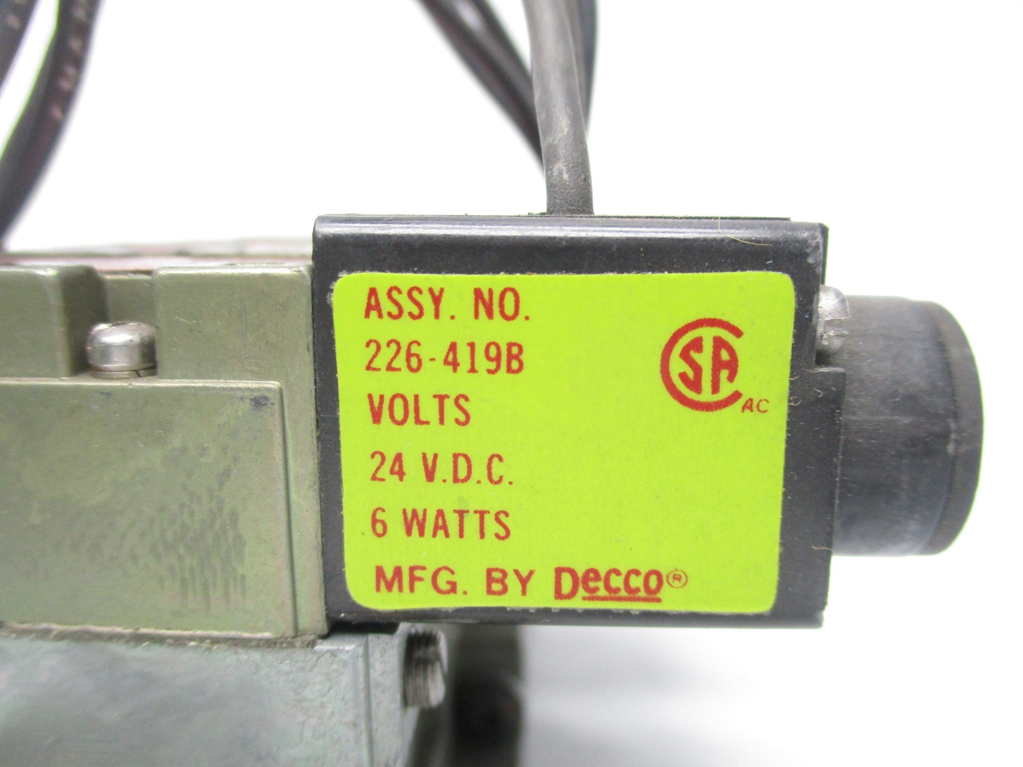 NUMATICS 226-419B 24VDC UNMP