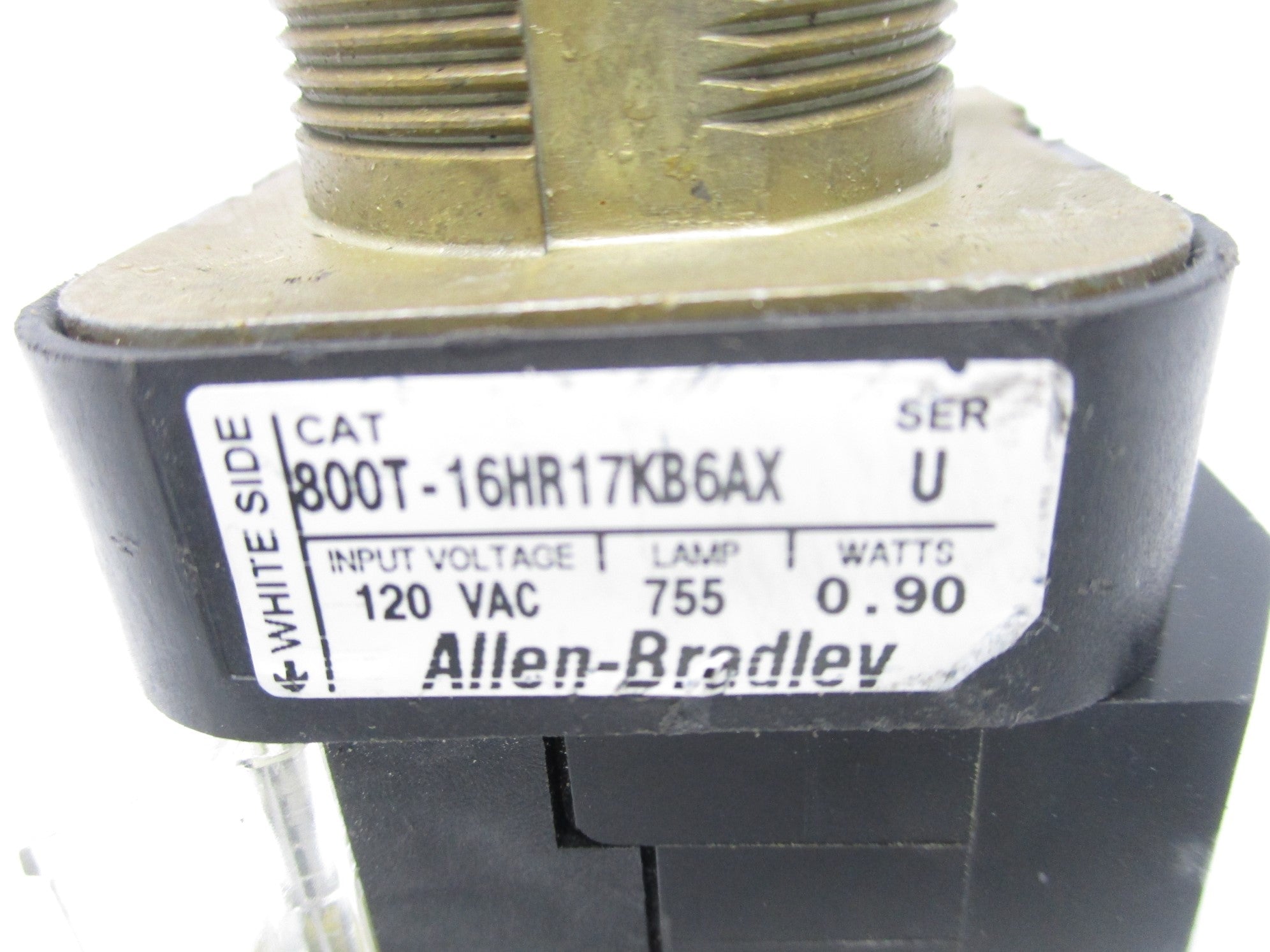 ALLEN BRADLEY 800T-16HR17KB6AX SER. U UNMP