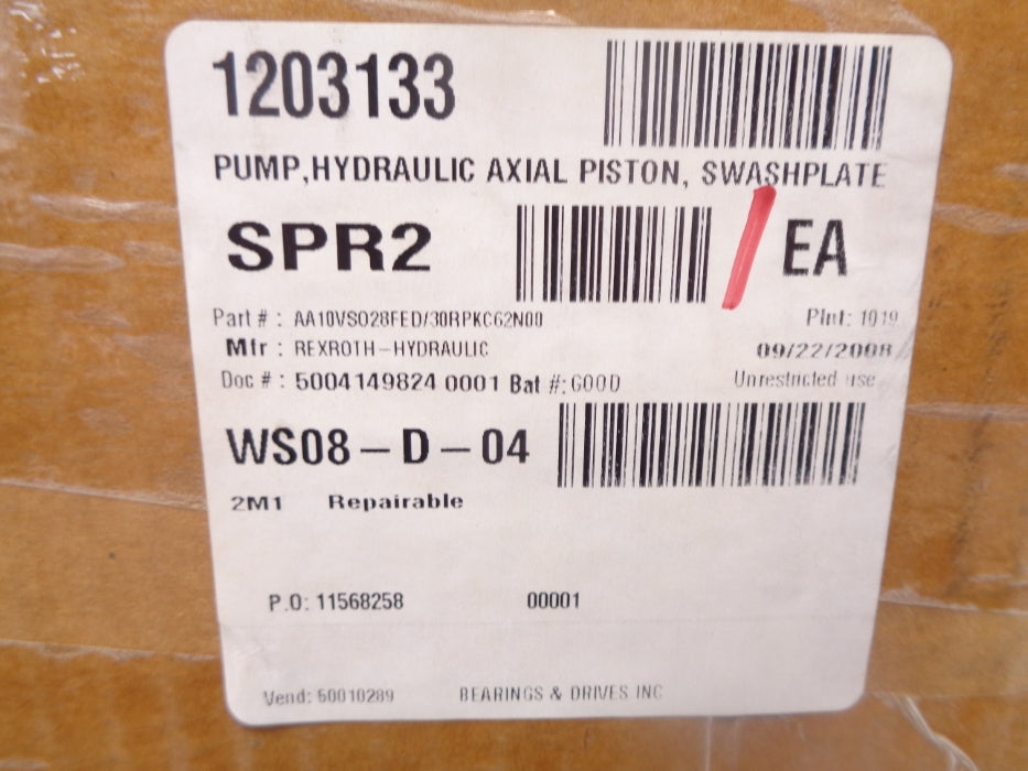 REXROTH AA10VS028FED/30RPKC62N00 NSMP