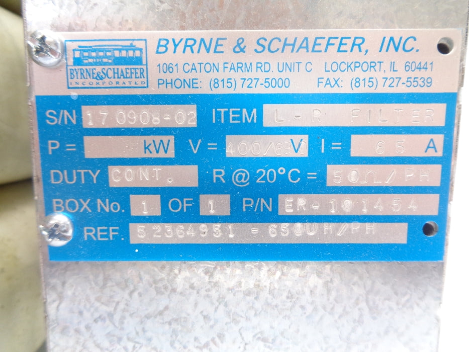 BYRNE & SCHAEFER ER-101454 UNMP
