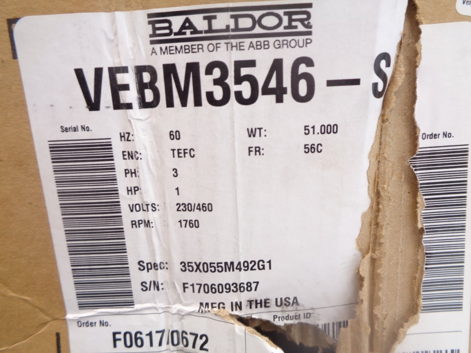 BALDOR VEBM3546-S NSMP