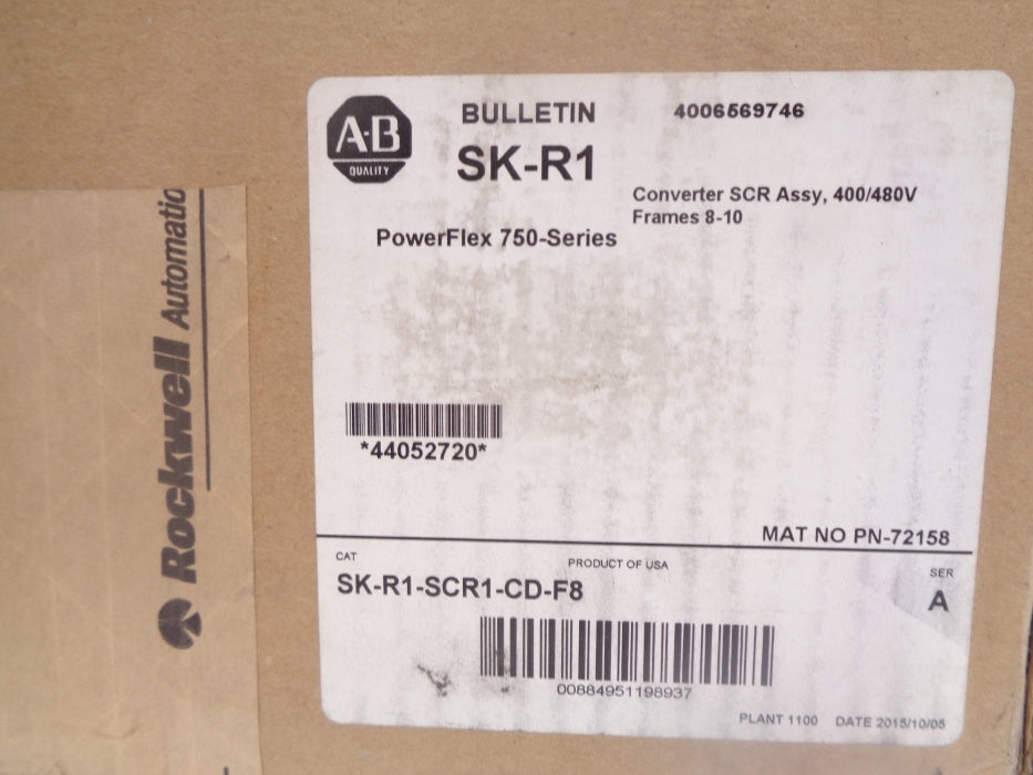 ALLEN BRADLEY SK-R1-SCR1-CD-F8 SER. A NSMP