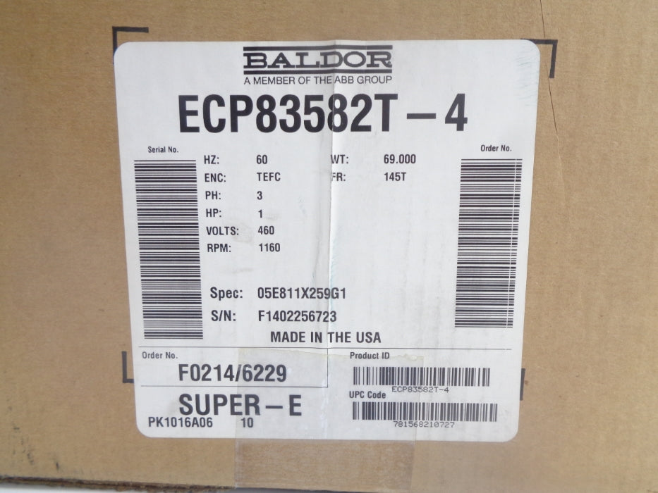BALDOR ECP83582T-4 NSMP