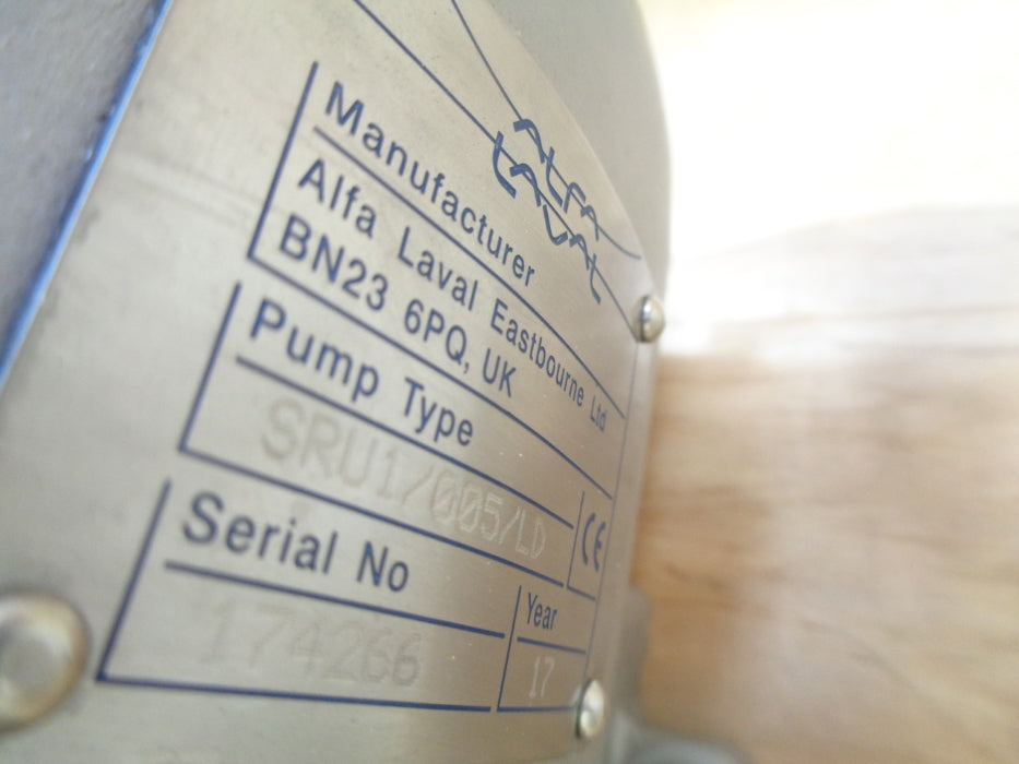 ALFA LAVAL ROTARY PUMP  SRU1/005/LD NSNP