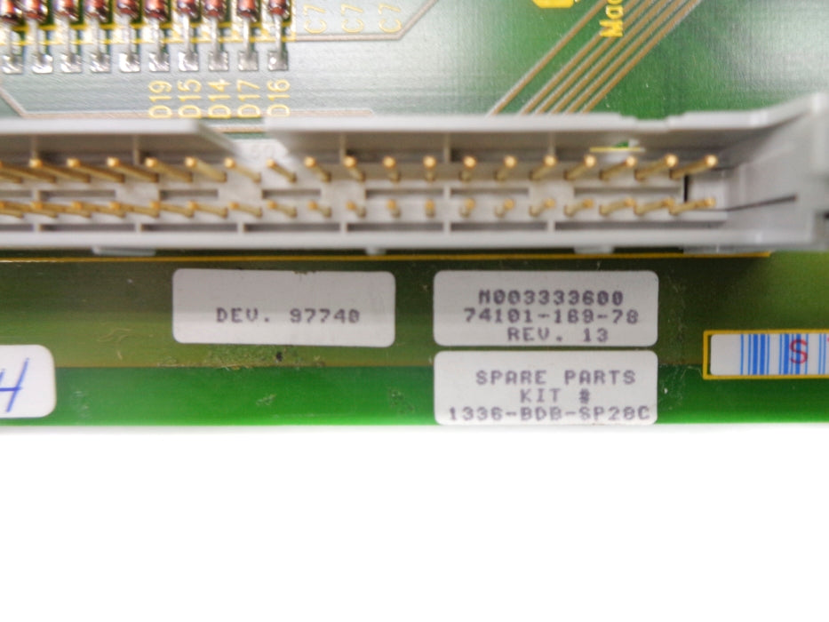 INDUSTRIAL SPARE PART 74101-169-78 REV. 13 NSNP