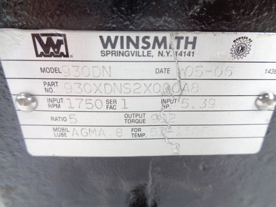 WINSMITH 930XDNS2X000A8 NSNP
