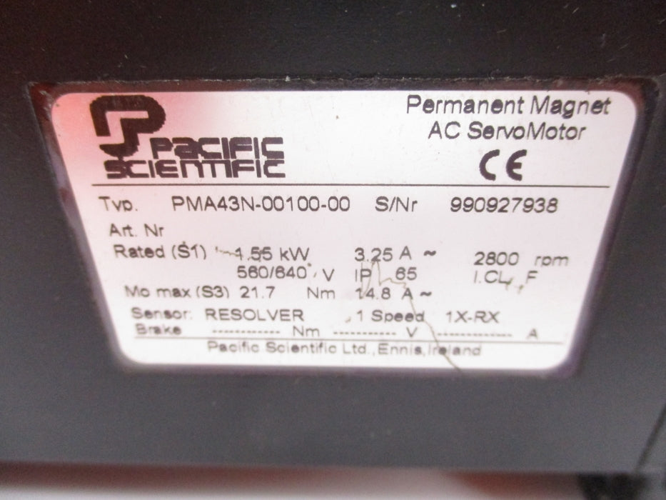 PACIFIC SCIENTIFIC PMA43N-00100-00 UNMP